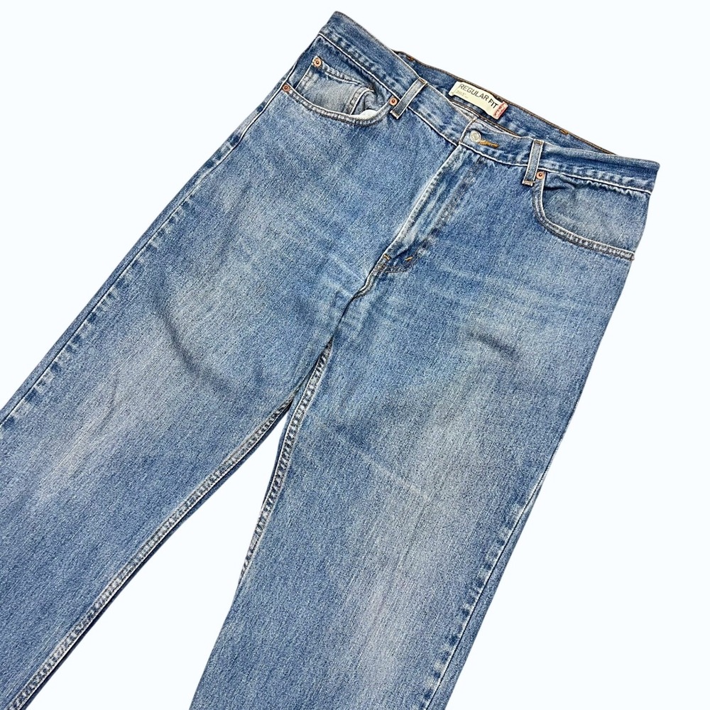 Vintage 2007 Levis 505 Regular Fit Jeans Mens 38x34 Blue Denim Straight Y2K